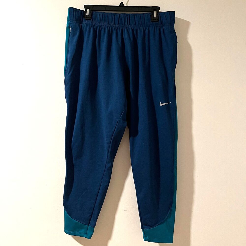 Nike Therma-Fit Womens XXL Color Block Jogger Running Pants Valerian Blue